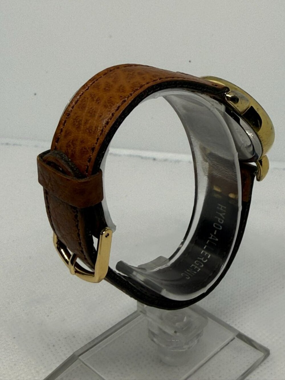 Black Hills 12k Gold Leaf accents Women's Quartz Gold-Tone Brown Leather Watch - Picture 5 of 10